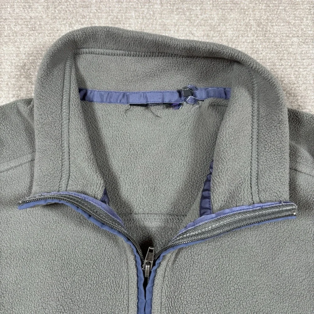 VTG Y2K Patagonia Synchilla Gray 1/4 Zip Pullover Fleece Sweater Men Sz M EUC